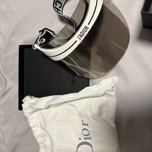 Dior Christian Black and White Visor